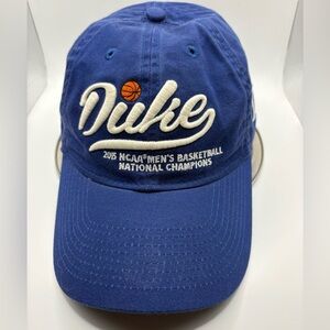 Duke Blue Devils 2015 NCAA Champs Hat Legacy Strapback Blue Cap